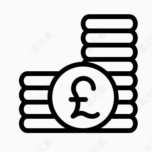 硬币货币电子商务金融金融钱英镑货币英镑的1卷