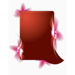 红色高光绚丽标签