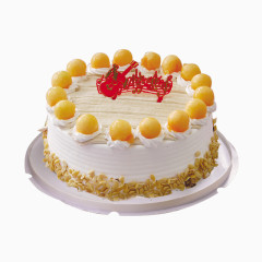 精美五彩水果生日蛋糕