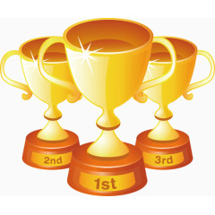 卡通精美颁奖奖杯金杯