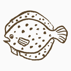 卡通手绘线条海鲜动物素材