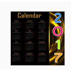 2017年日历