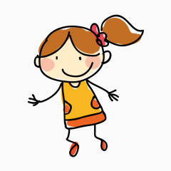 彩绘玩耍儿童矢量素材