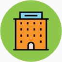 施工卡通建筑矢量图