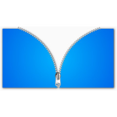 卡通拉链拉锁名片