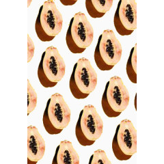 切开的木瓜背景