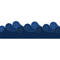 水花海浪花纹 