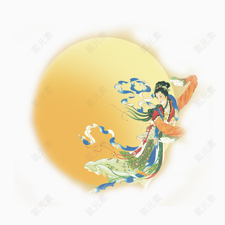 中秋节嫦娥免抠PNG图片