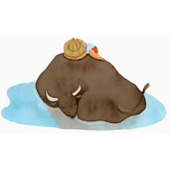 放牛的孩子