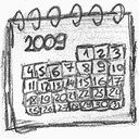 二千零九日历日期手绘49handdrawing