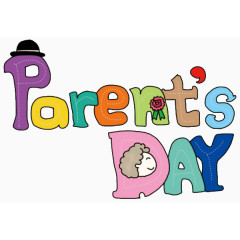 卡通彩色英文艺术字