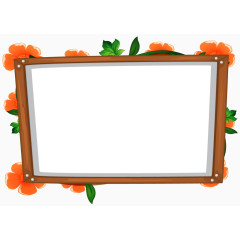 花朵木质留言板