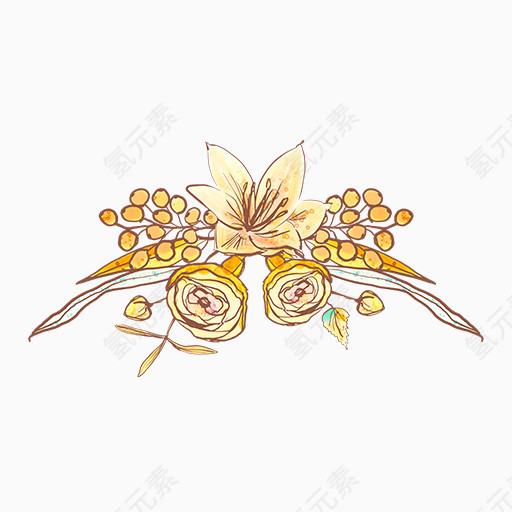 精美卡通花卉