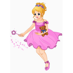 粉色花精灵花仙子