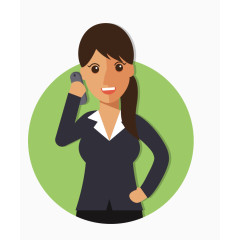 卡通商务人物图标