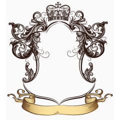 复古皇家徽章边框