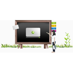 女孩和视频教育