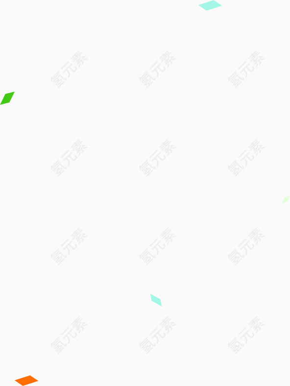 漂浮的几何彩纸