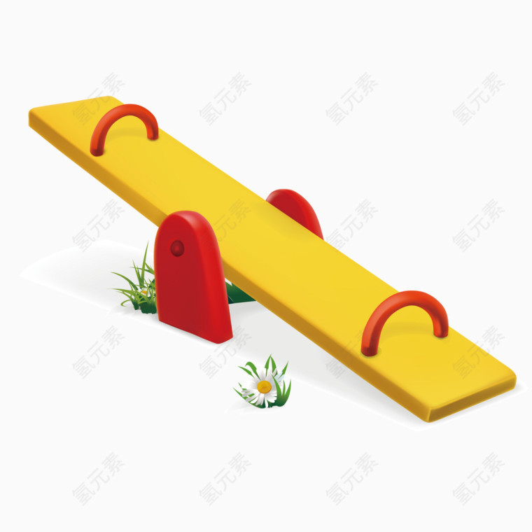 跷跷板矢量图