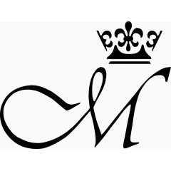 黑色创意字母M