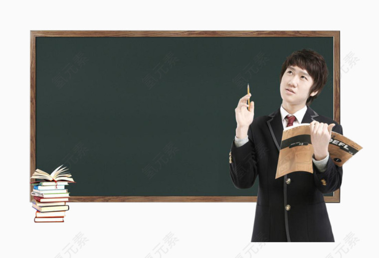 黑板前的学生