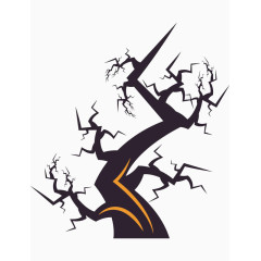 黑色万圣节元素矢量素材