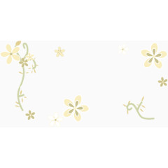 黄色花朵花纹底纹