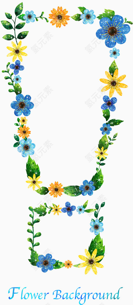 花朵组成的感叹号