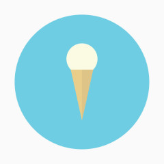 锥奶油甜点冰香草冰淇淋