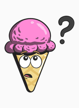 卡通锥奶油表情符号冰蛋卷冰淇凌emojis
