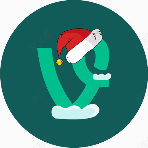 圣诞节假日雪藤社会媒体圣诞主题