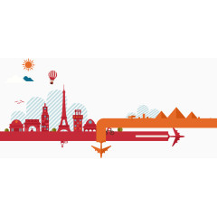 手绘卡通房子建筑