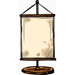 黑色线条肤色船帆