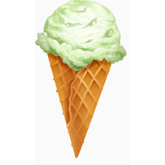 卡通手绘多彩乌云冰激凌
