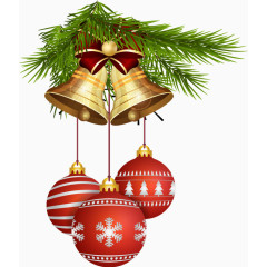 三维立体圣诞节装饰铃铛