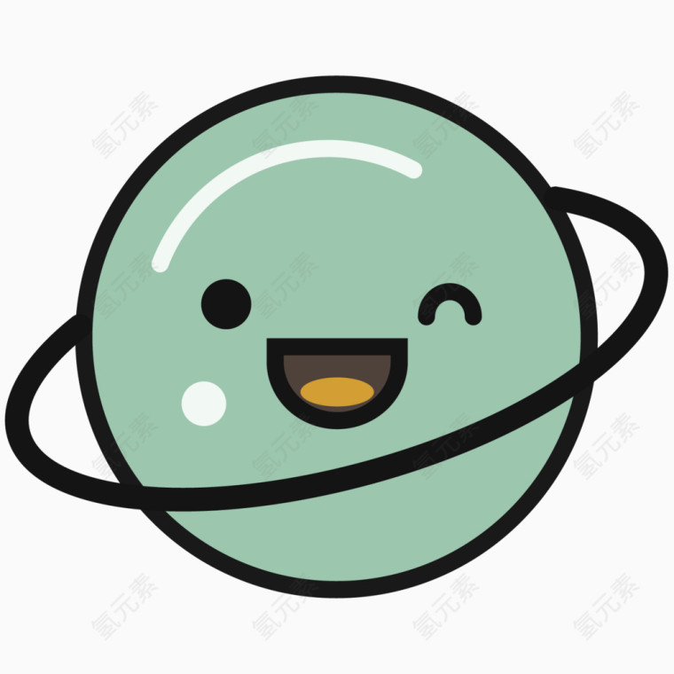 卡通精美图标地球宇宙