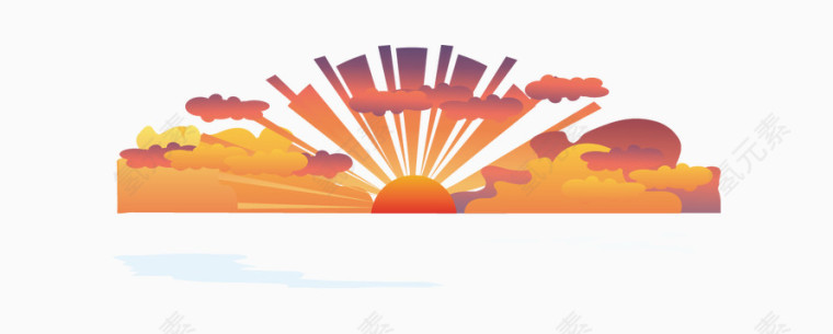 夏日出生的太阳