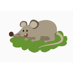 卡通手绘可爱小老鼠 