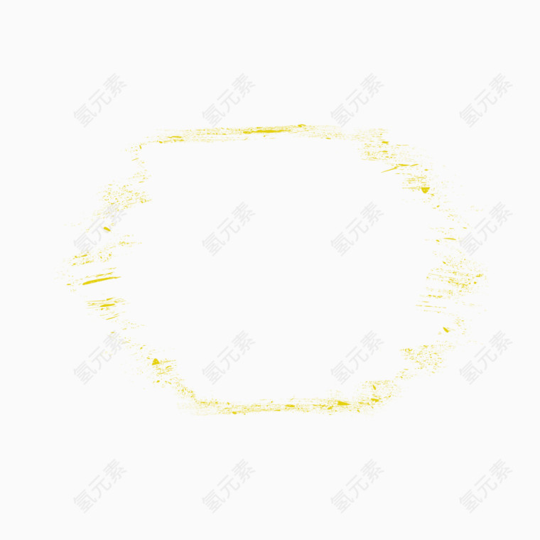 创意不规则墨迹边框