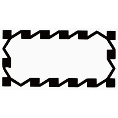 黑色正方形线条炫酷边框纹理