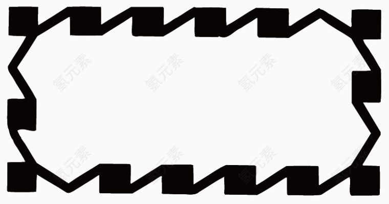 黑色正方形线条炫酷边框纹理