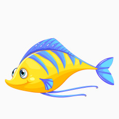 卡通海洋动物鱼