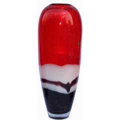 红色透明创意花瓶