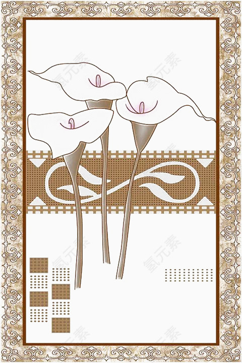一幅白色鲜花图