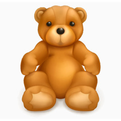 卡通棕色玩具小熊布偶