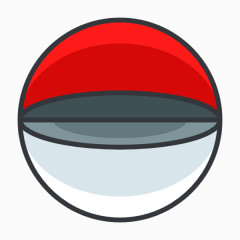 卡通手绘圆球图标 