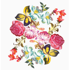 花朵海报背景手绘鲜花素材