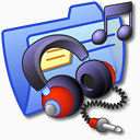 文件夹蓝色音乐iCandy初中