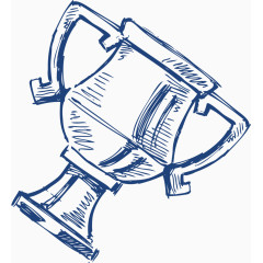 奖杯简易画卡通手绘装饰元素