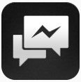 Facebook信息员暗物质高清图标